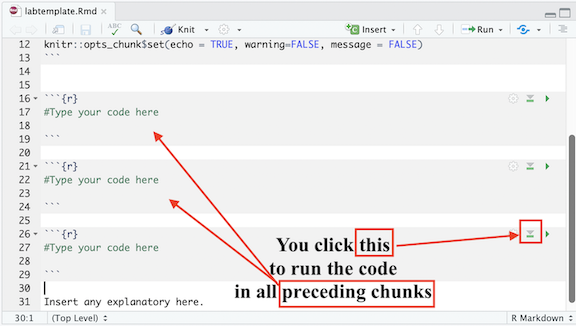 Running Preceding Chunks
