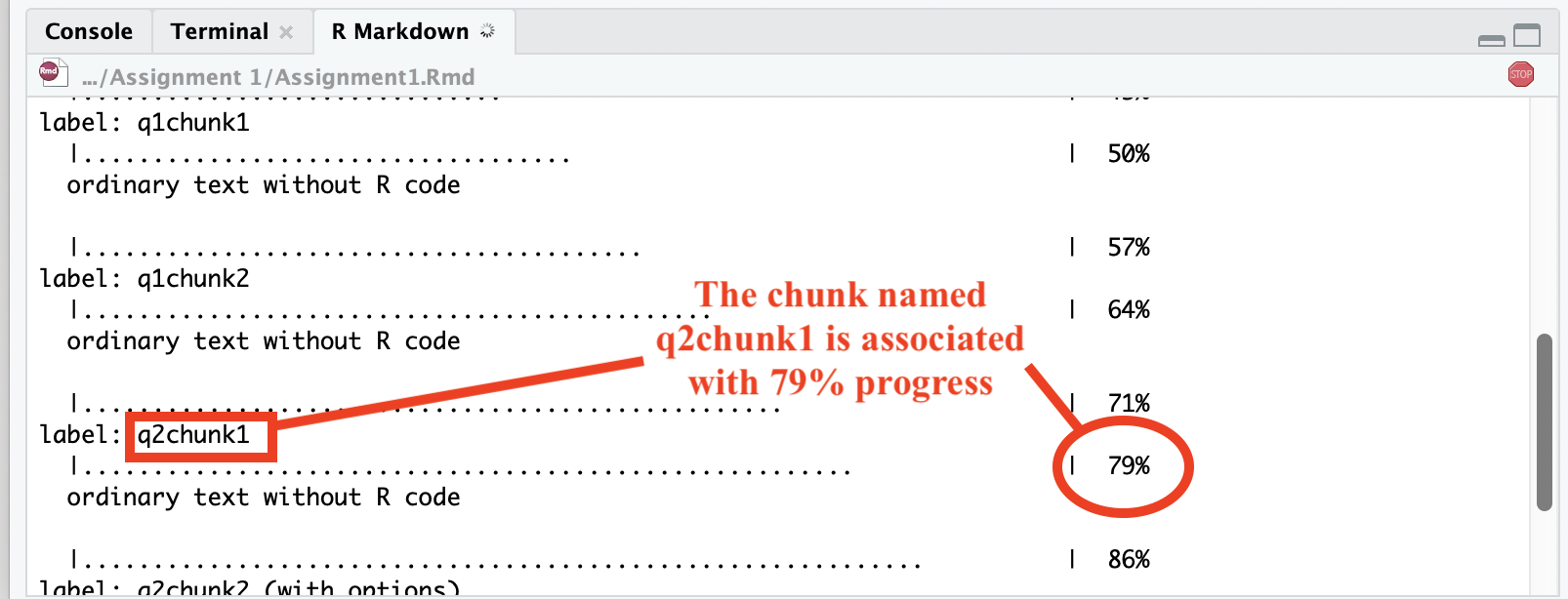 Knitting Progress Window